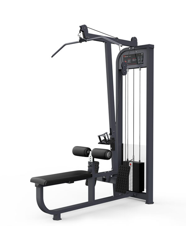 lat pulldown and rowing machines